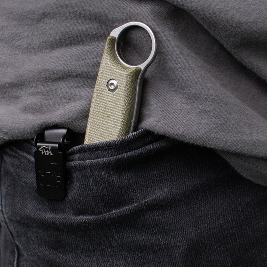 Slim EDC Fixed Blade Pocket Clip
